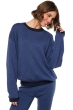 Cashmere & Cotton ladies round necks stormie blue navy l